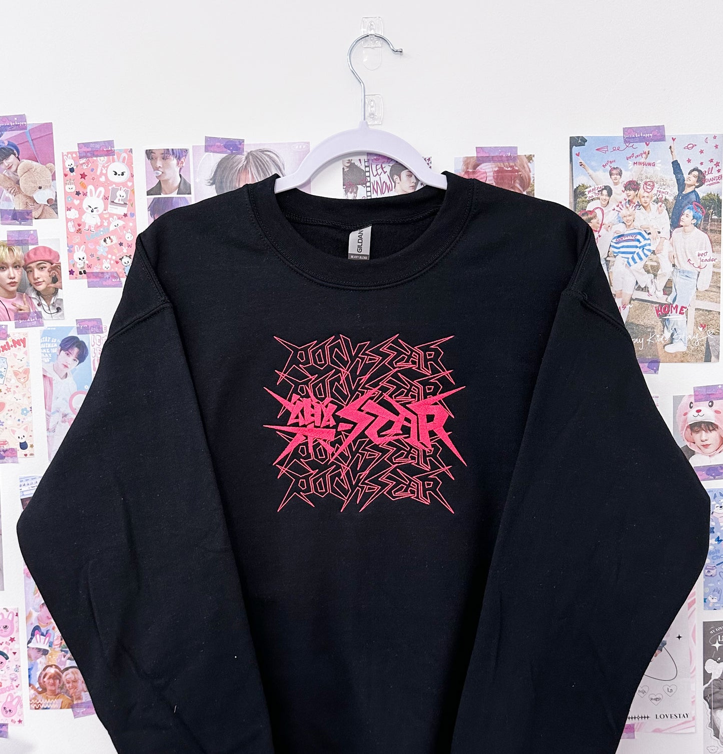 Rockstar Embroidered Crewneck Sweatshirt