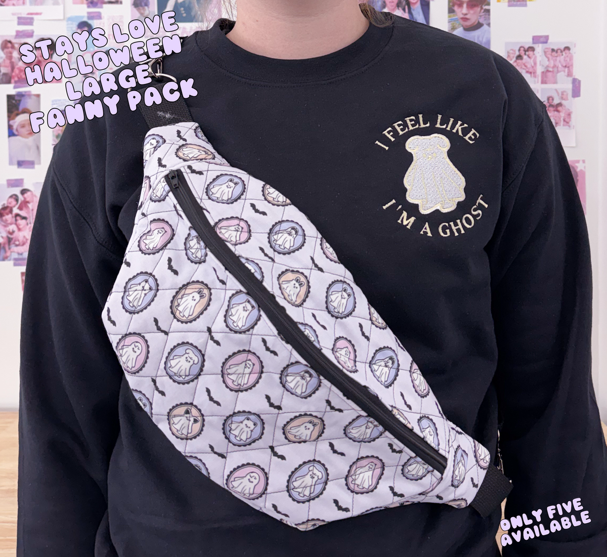 SNEAK PEEK LIMITED Stays love Halloween Large Fanny Pack