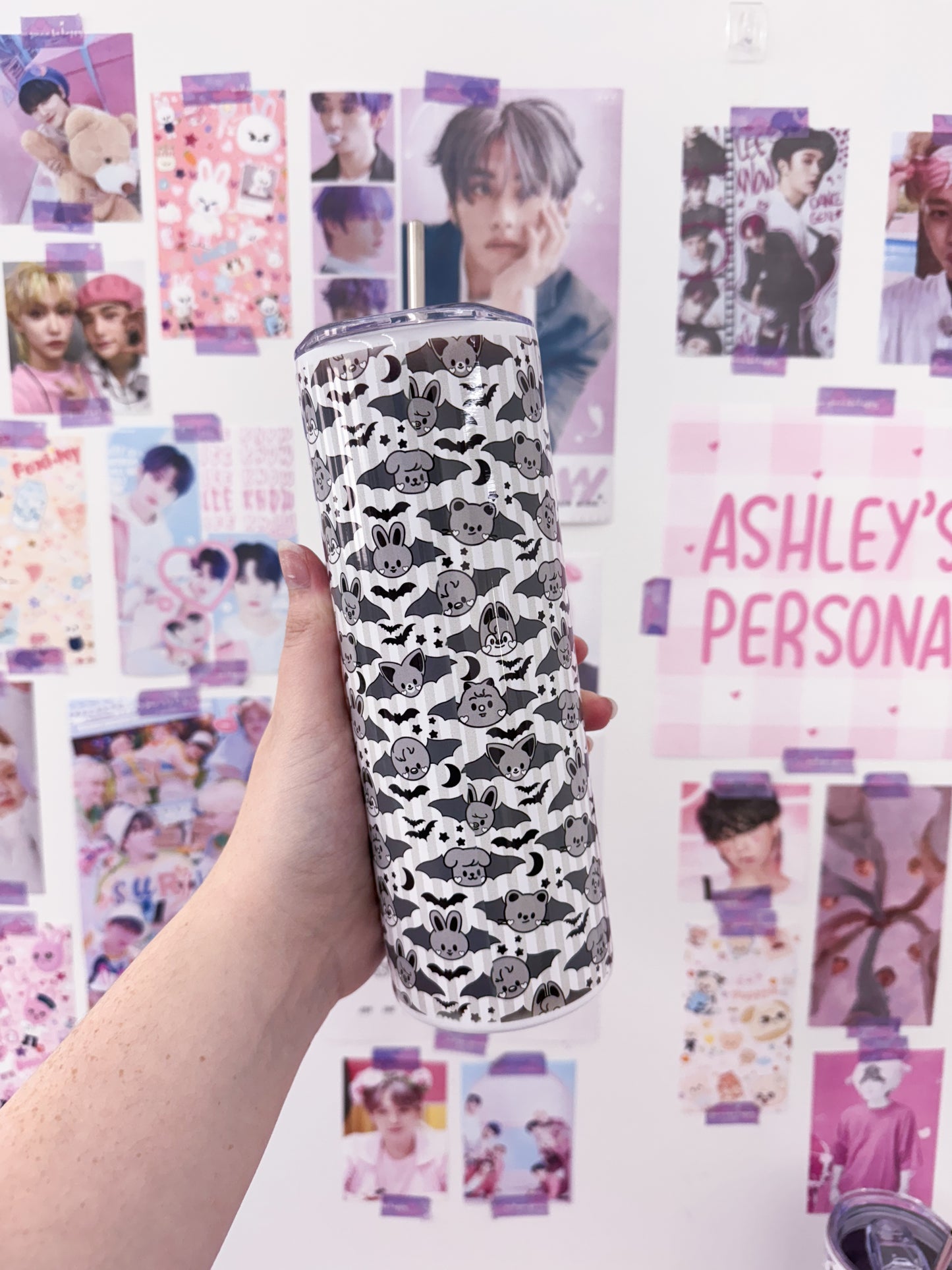 Stay Spooky Metal Tumbler With Straw