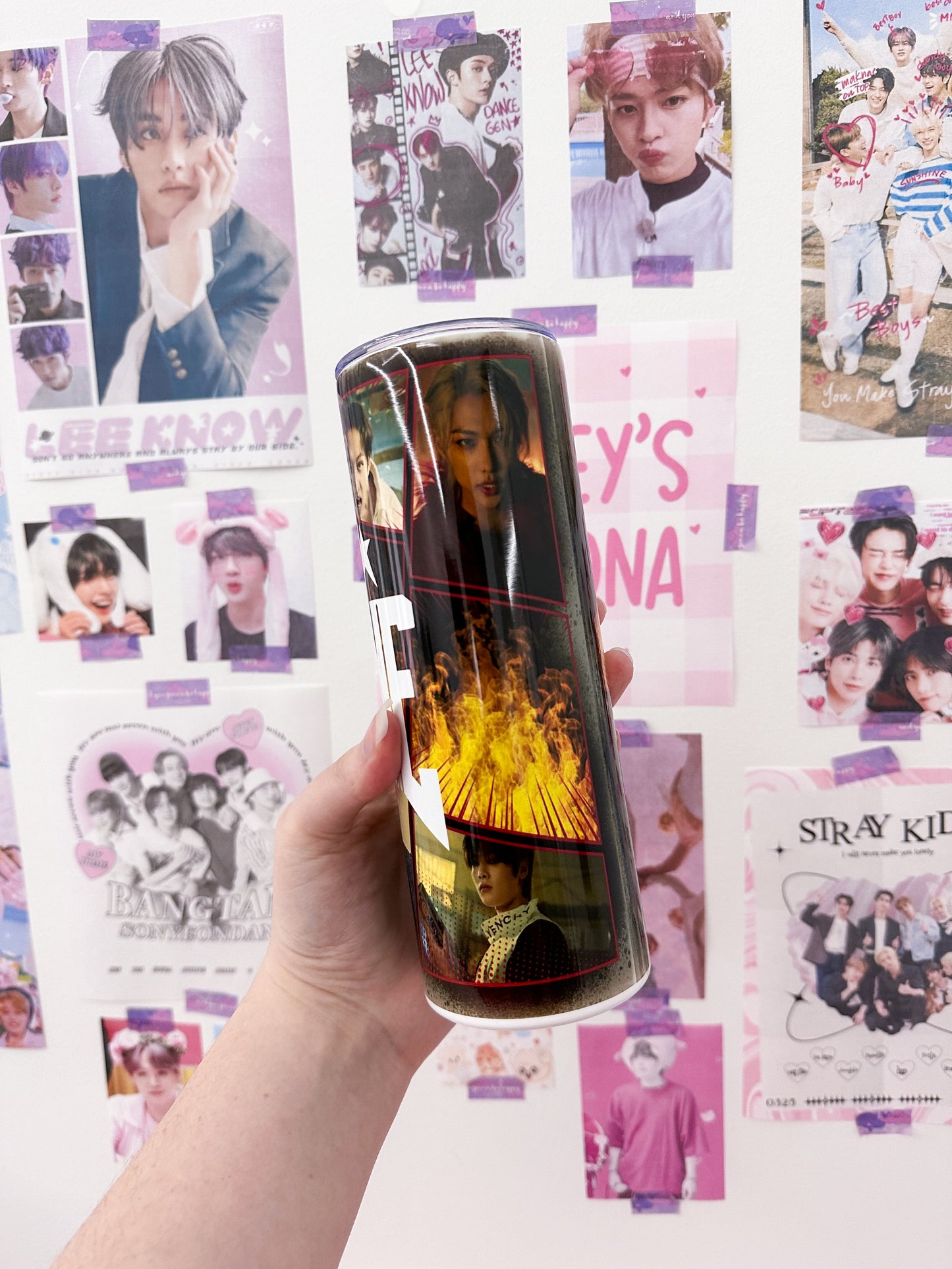 Topline Metal Tumbler With Straw