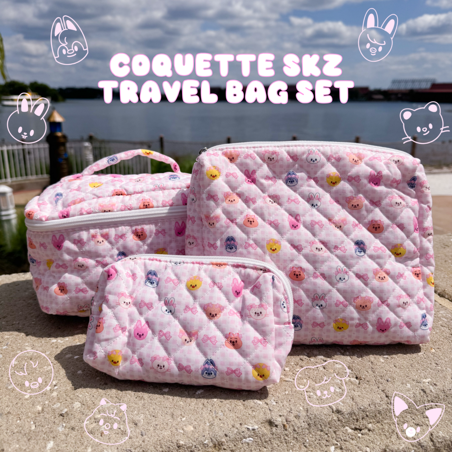 Coquette Skz 3 Piece Travel Bag Set