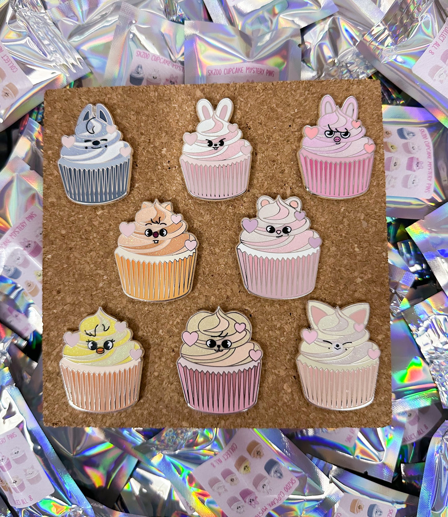 Cupcake Mystery Pins