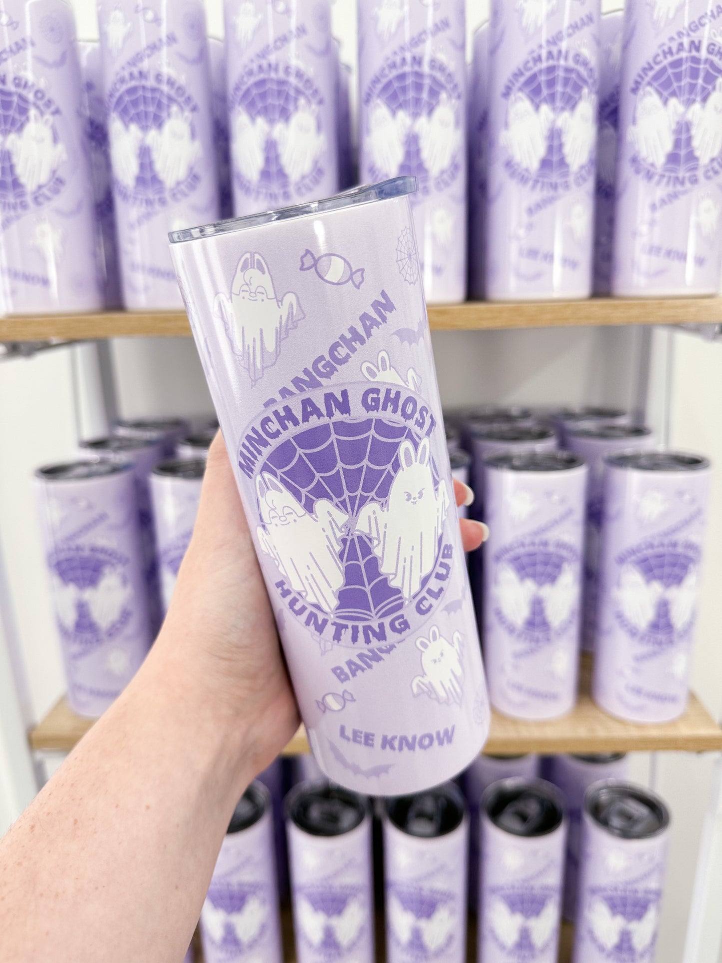 Minchan Ghost Hunting Club Metal Tumbler with Straw