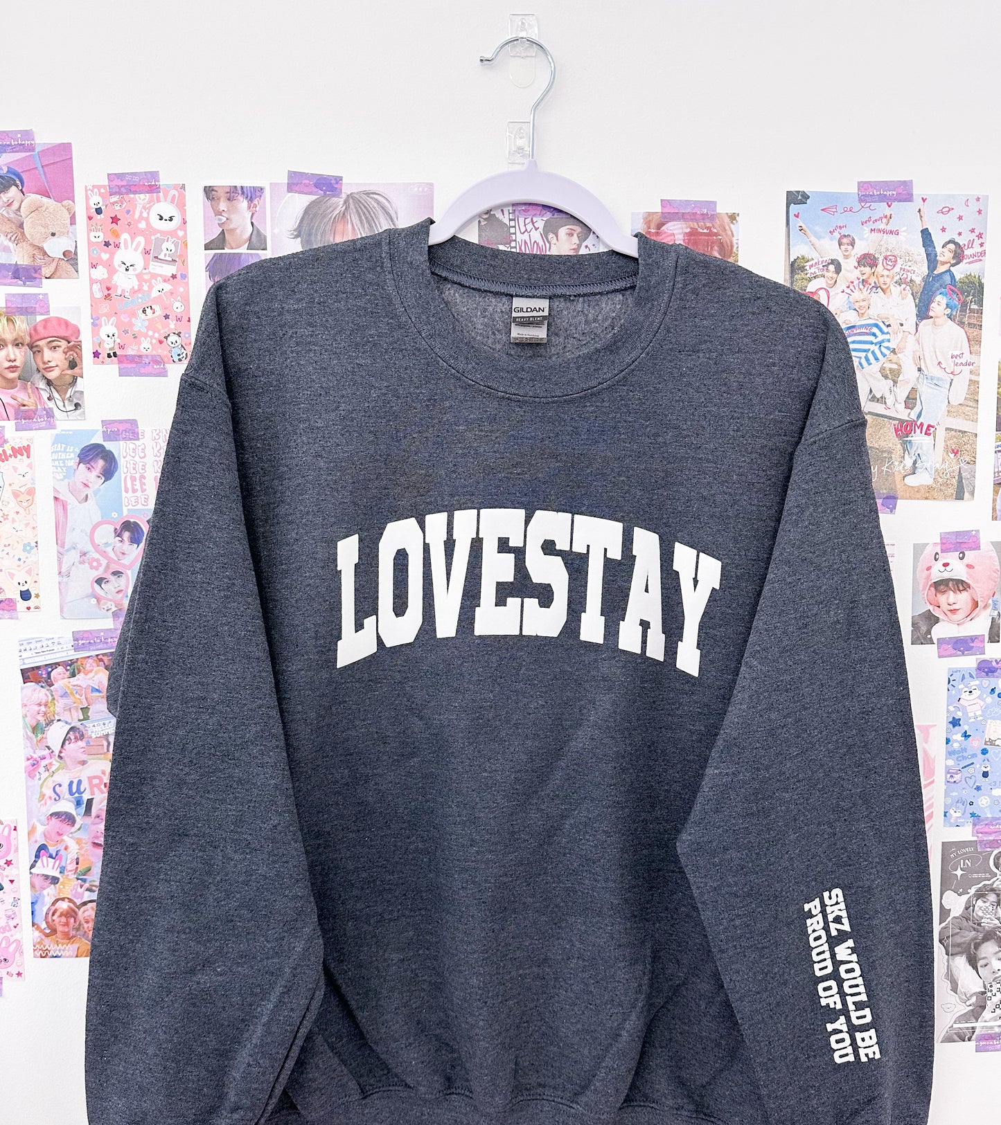 Lovestay Grey Crewneck Sweatshirt