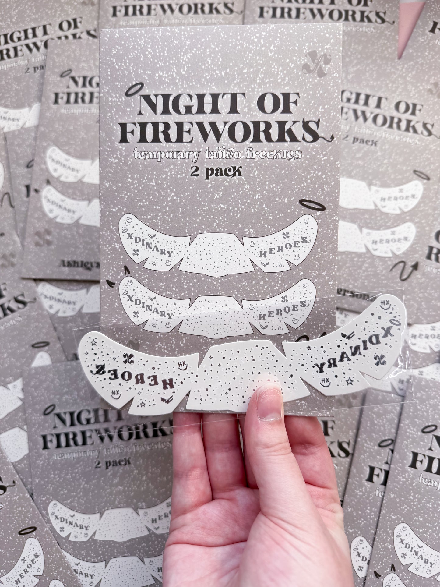 Night of Fireworks Temporary Tattoo Freckles