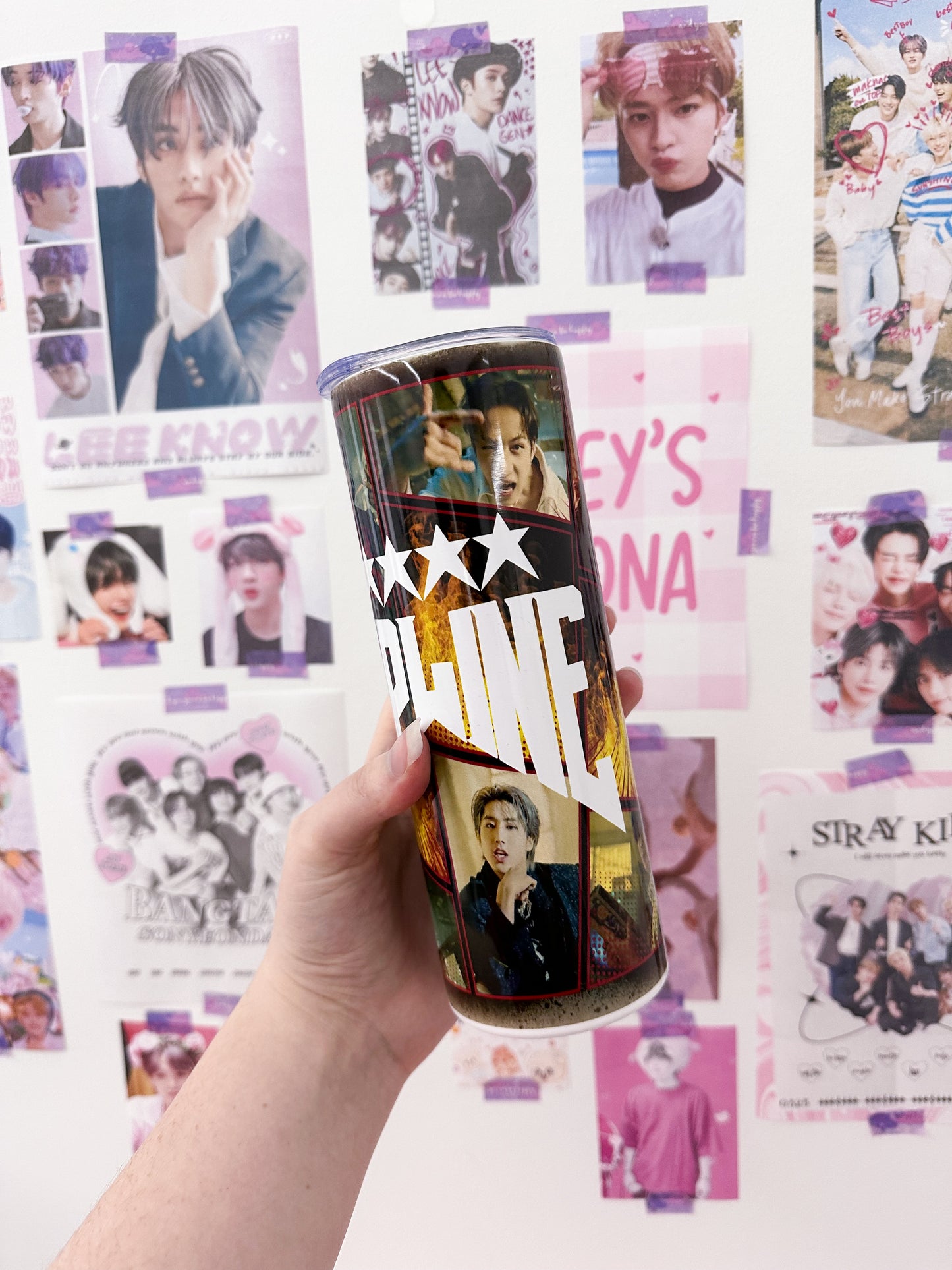 Topline Metal Tumbler With Straw
