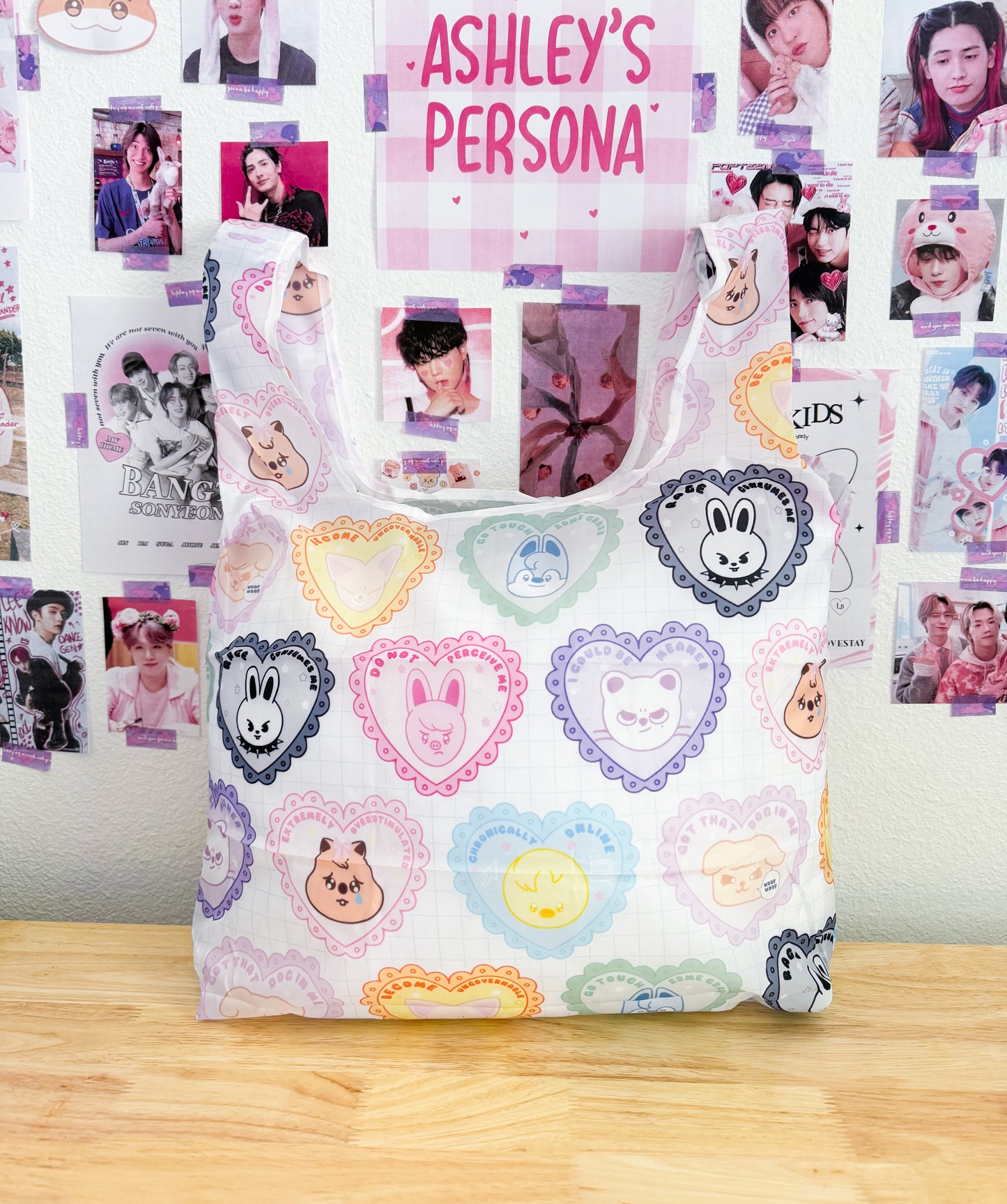 Stay Memes Pt 2 reusable foldable tote