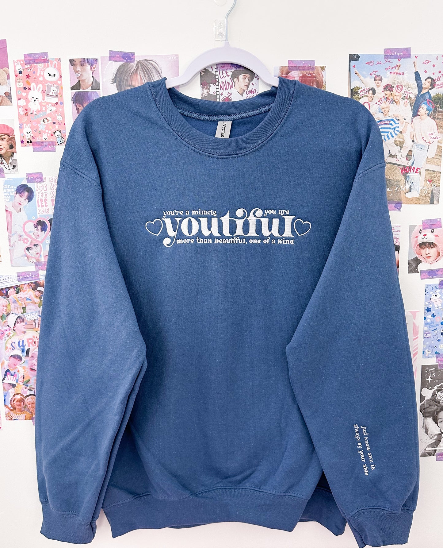 Youtiful Embroidered Crewneck Sweatshirt