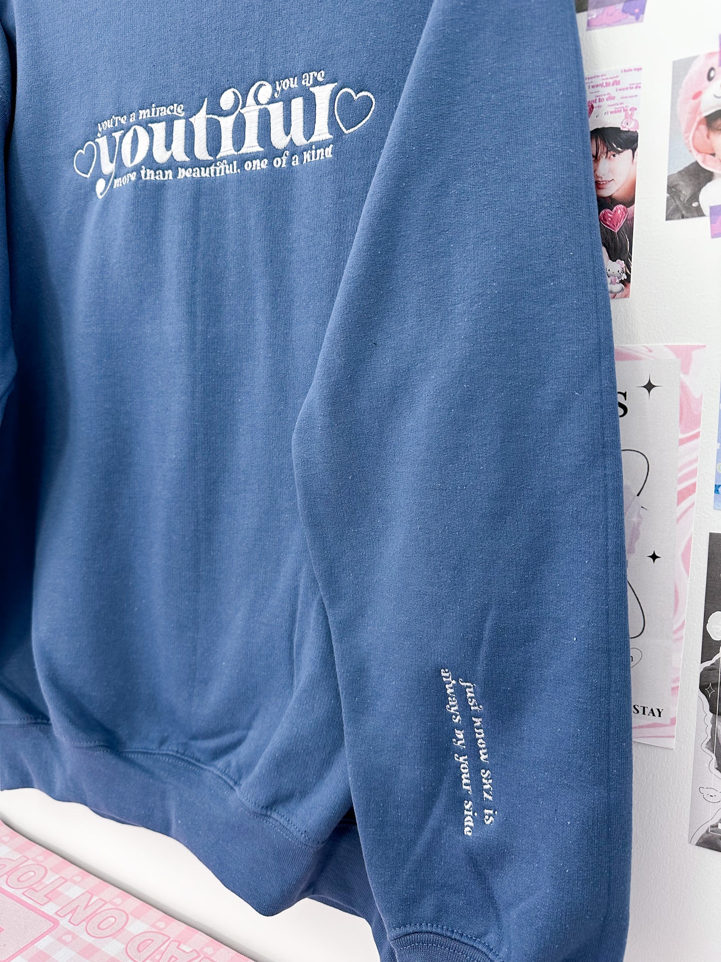 Youtiful Embroidered Crewneck Sweatshirt