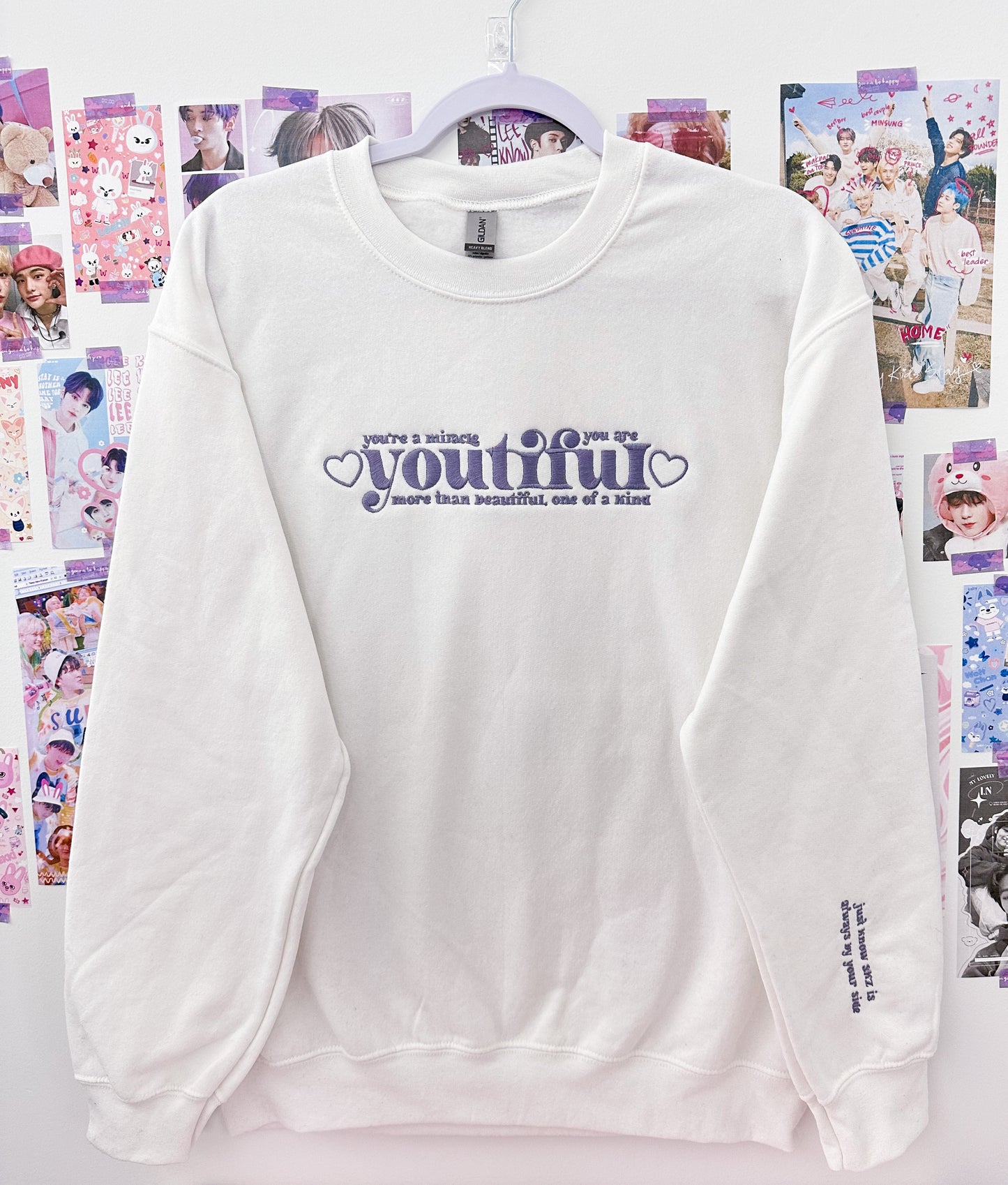 Youtiful Embroidered Crewneck Sweatshirt