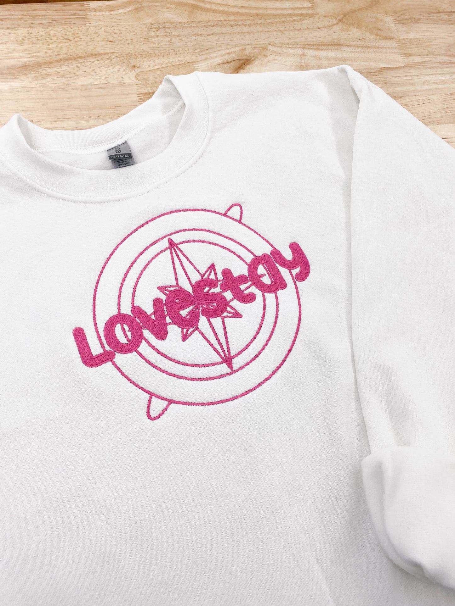 Lovestay Embroidered Crewneck Sweatshirt