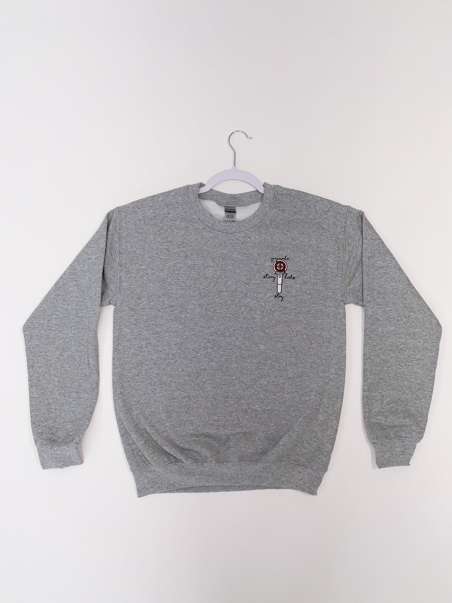 Stay Lightstick Embroidered Crewneck Sweatshirt