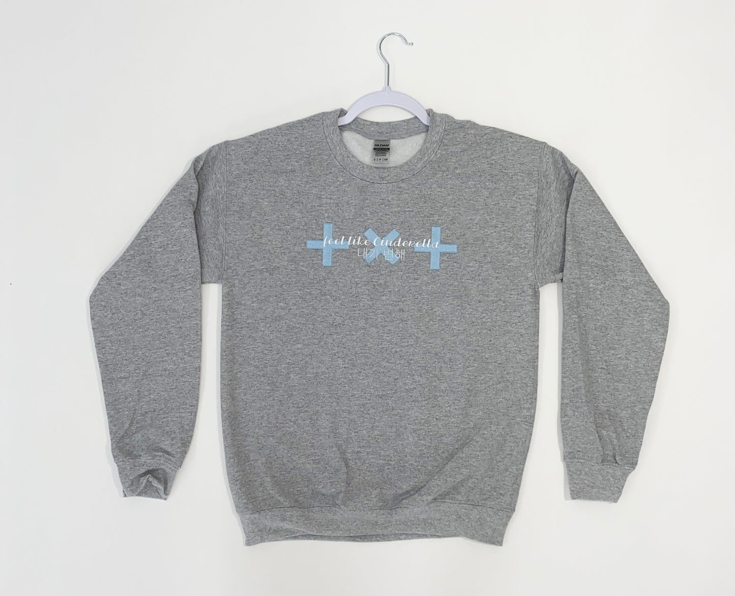Feel Like Cinderella Embroidered Crewneck Sweatshirt