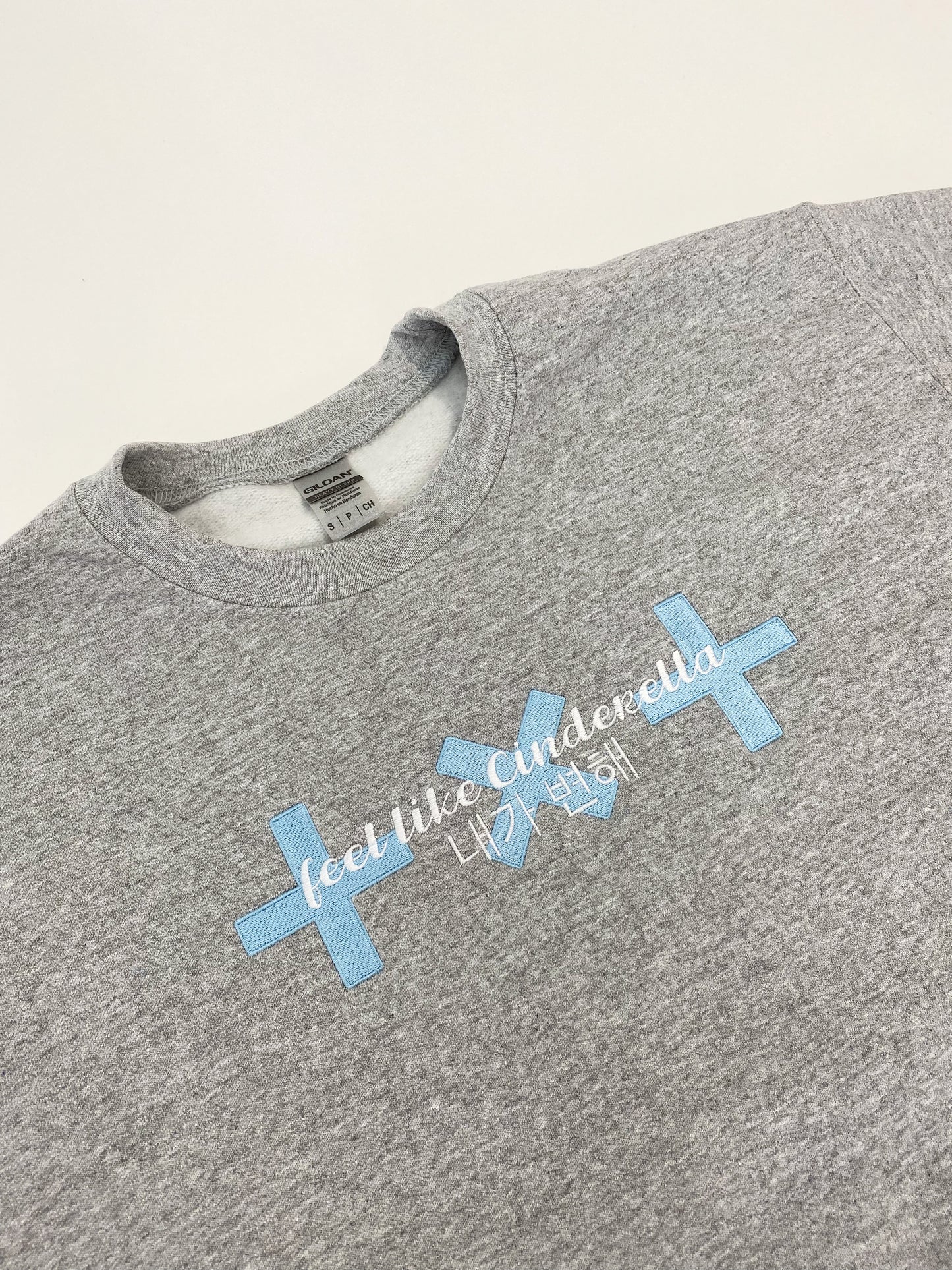 Feel Like Cinderella Embroidered Crewneck Sweatshirt