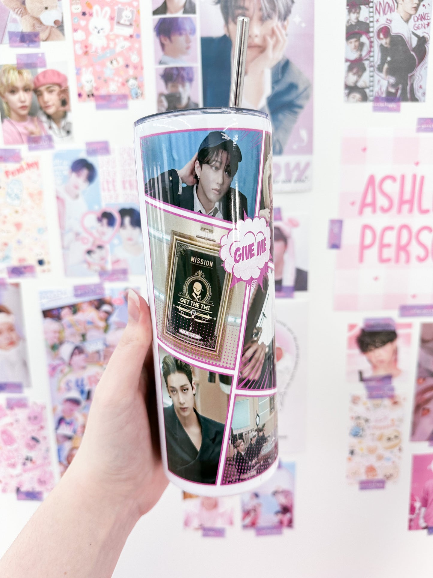 Give Me Your TMI Metal Tumbler With Straw
