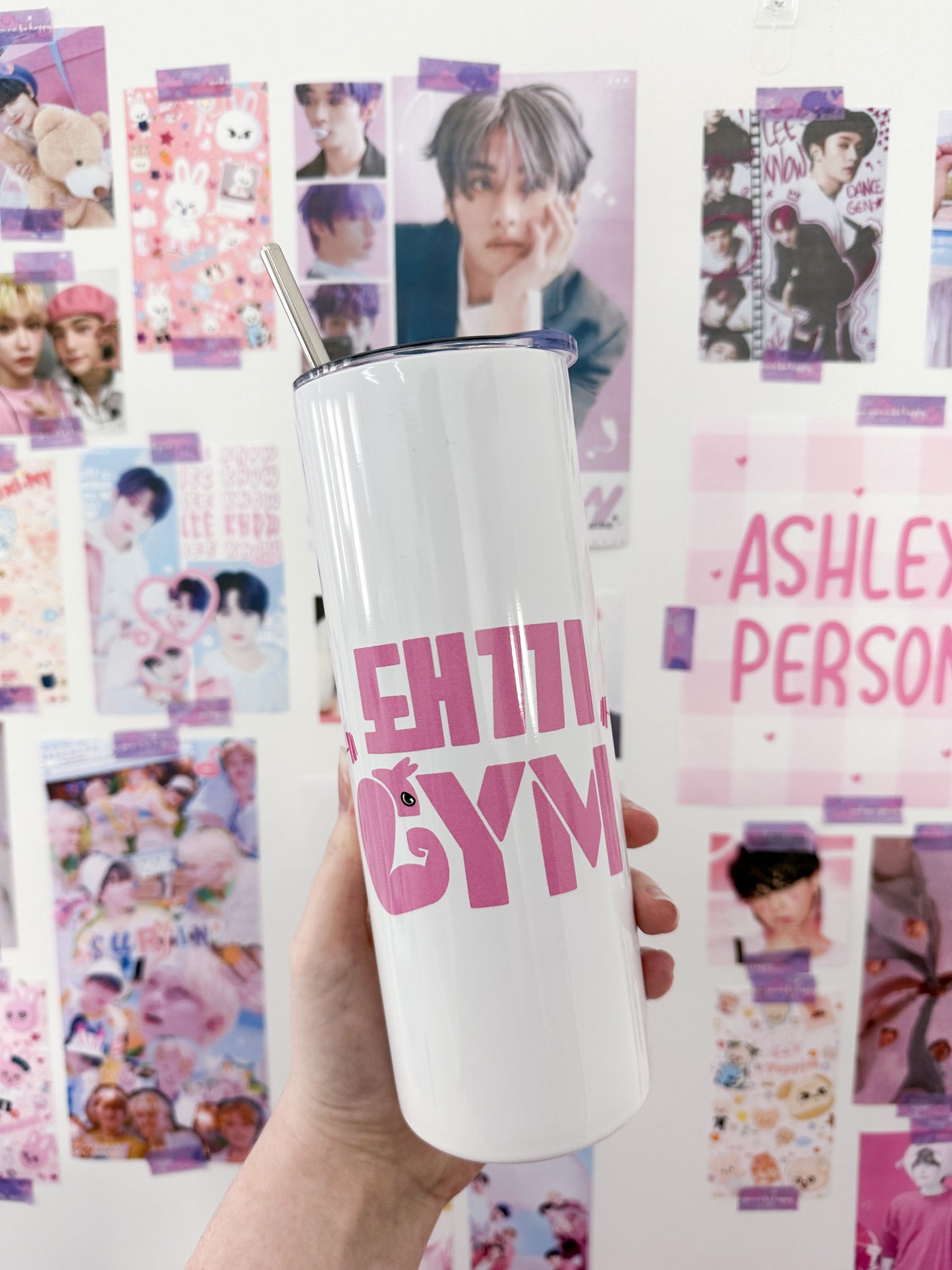 Dwaekki's Gym Metal Tumbler With Straw
