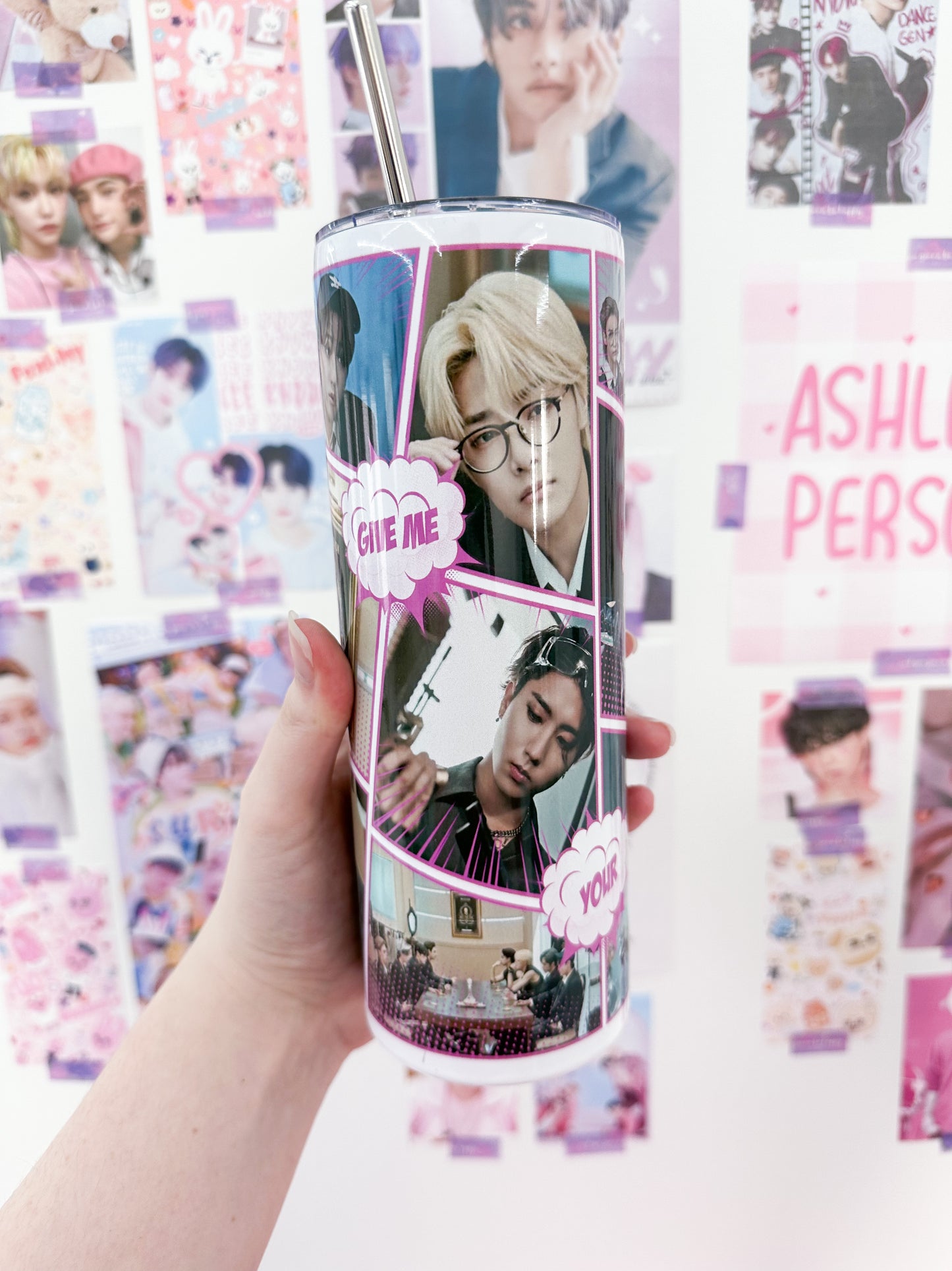Give Me Your TMI Metal Tumbler With Straw