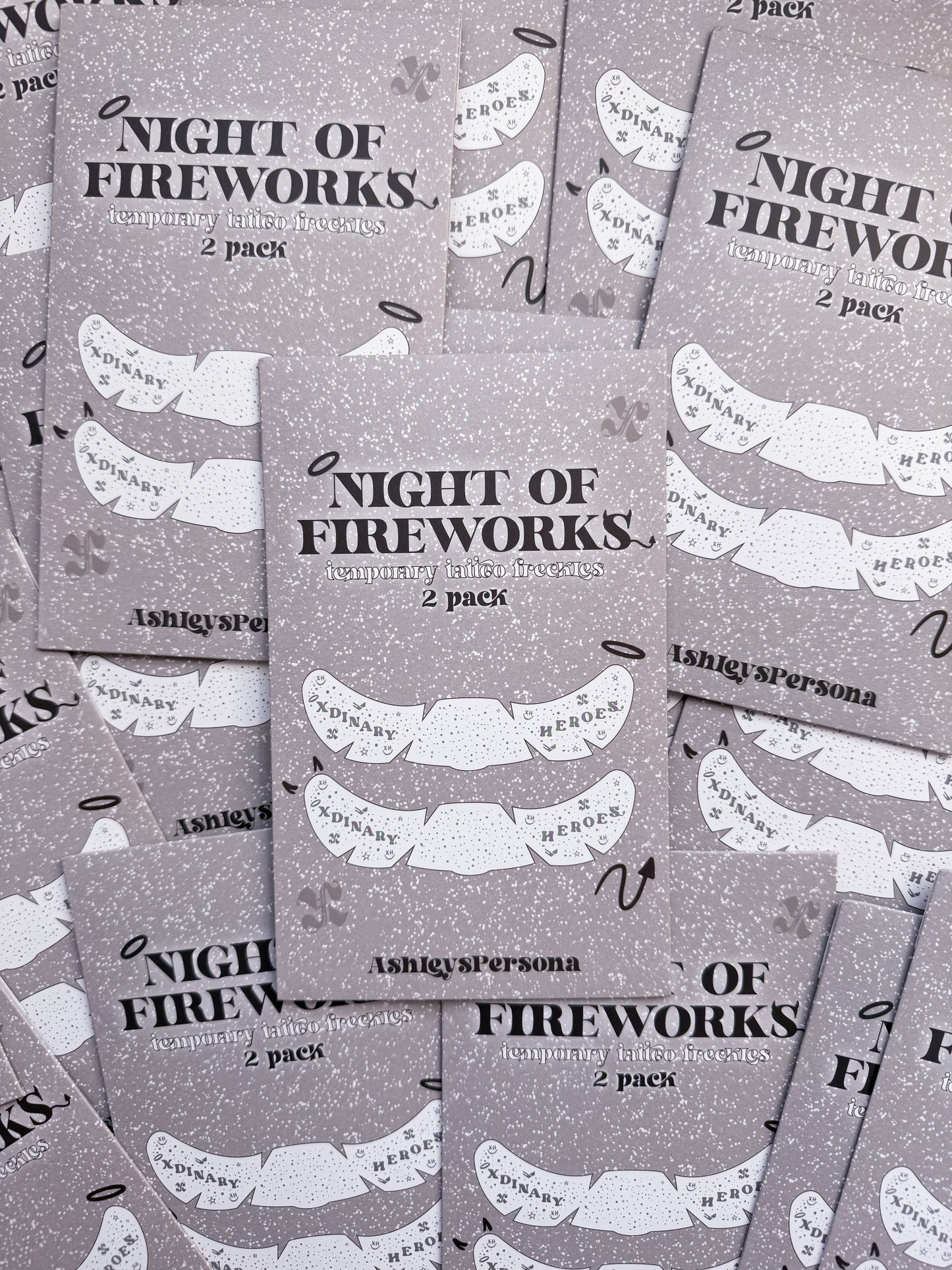 Night of Fireworks Temporary Tattoo Freckles