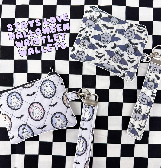 SNEAK PEEK LIMITED Stays Love Halloween Quilted Wristlet Wallet + Keychain