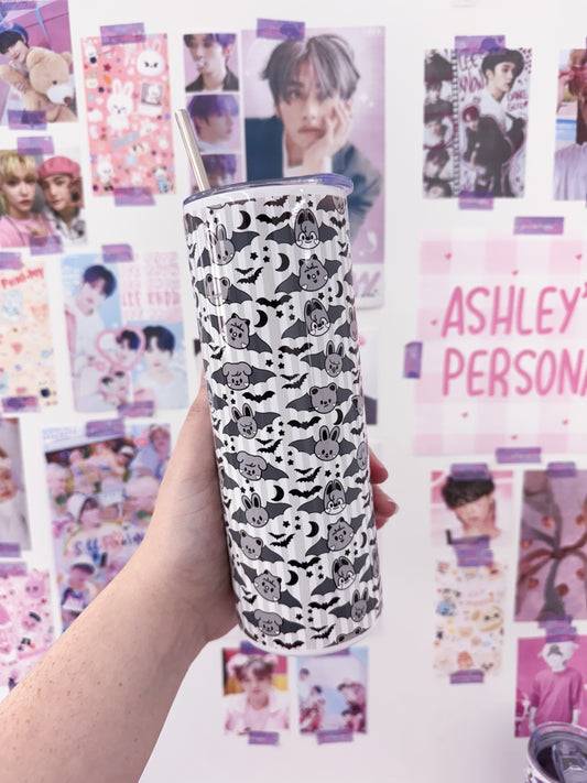 Stay Spooky Metal Tumbler With Straw