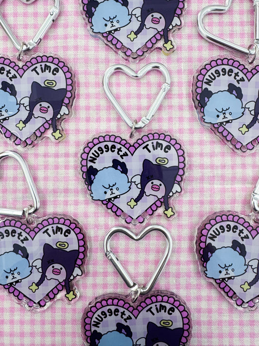 Nuggetz Time Acrylic Keychain Holder