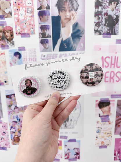Future's Gonna Be Okay Pinback Button or Magnet Set of 3