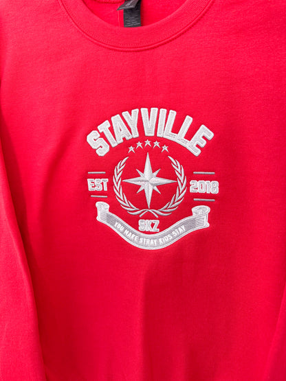 Stayville Embroidered Crewneck Sweatshirt