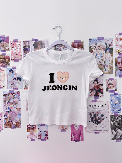 I Heart Stay Cropped Baby Tee