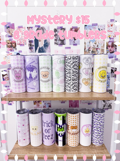 Mystery B grade Metal Tumbler with Straw