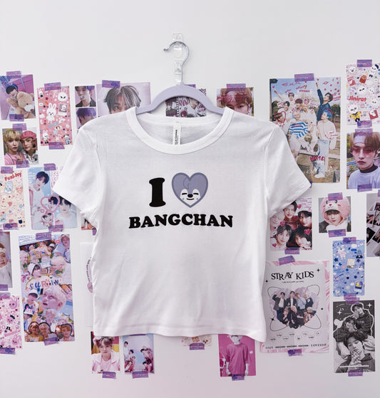 I Heart Stay Cropped Baby Tee