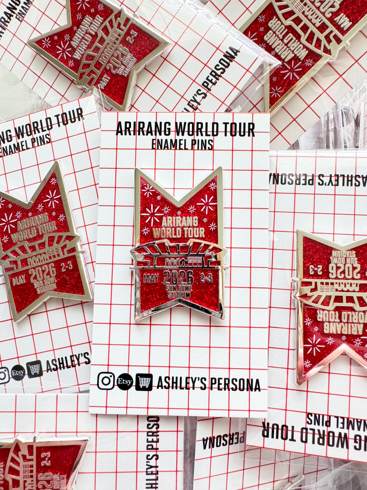 World Tour 2026 Enamel Pins