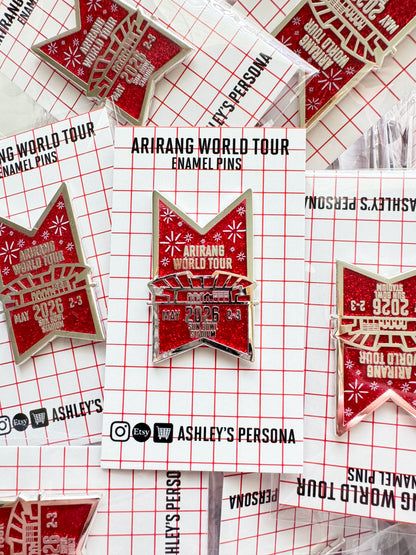 World Tour 2026 Enamel Pins