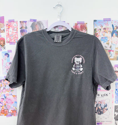 This/That Embroidered Crewneck Sweatshirt and Tshirt