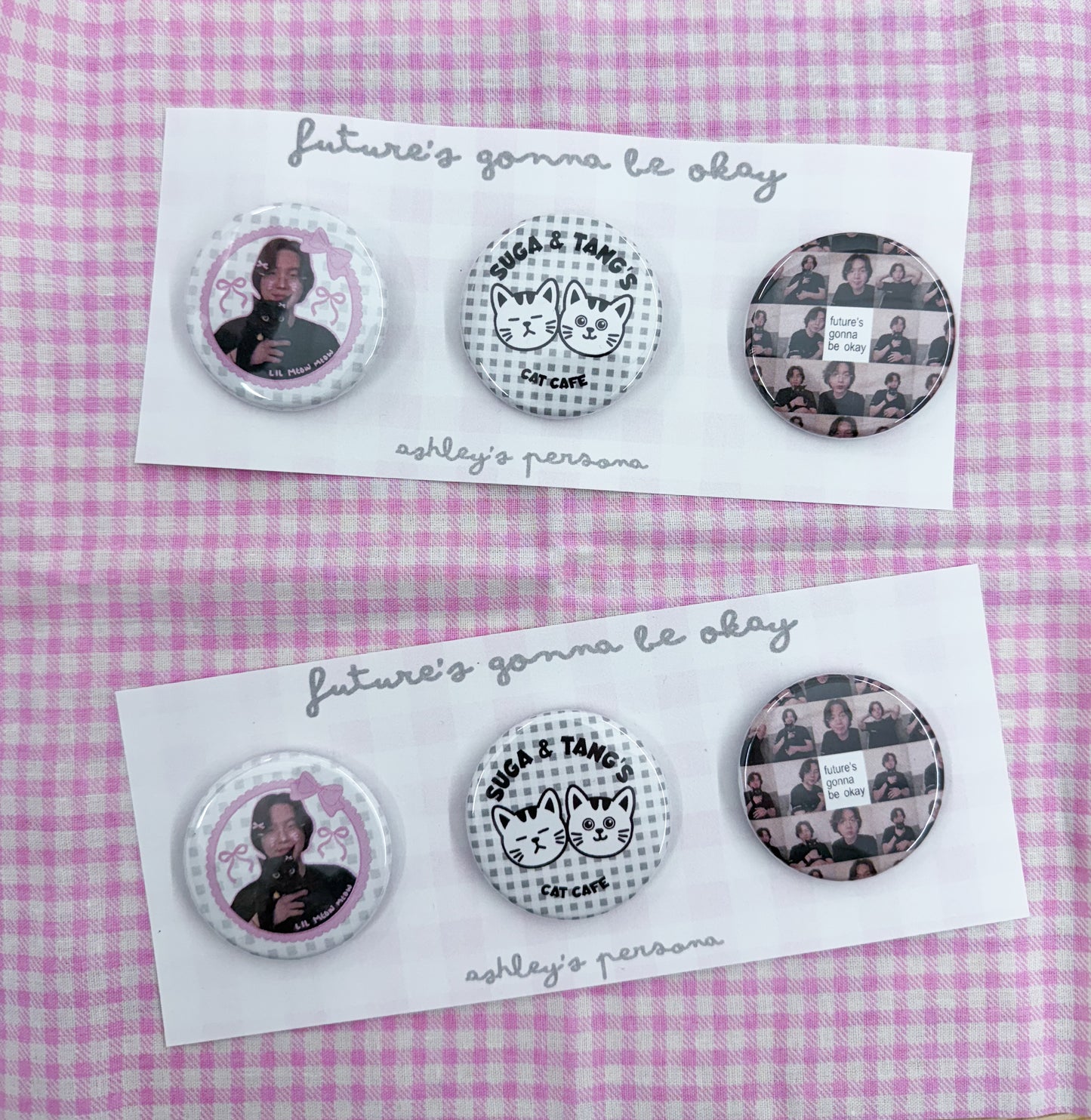 Future's Gonna Be Okay Pinback Button or Magnet Set of 3
