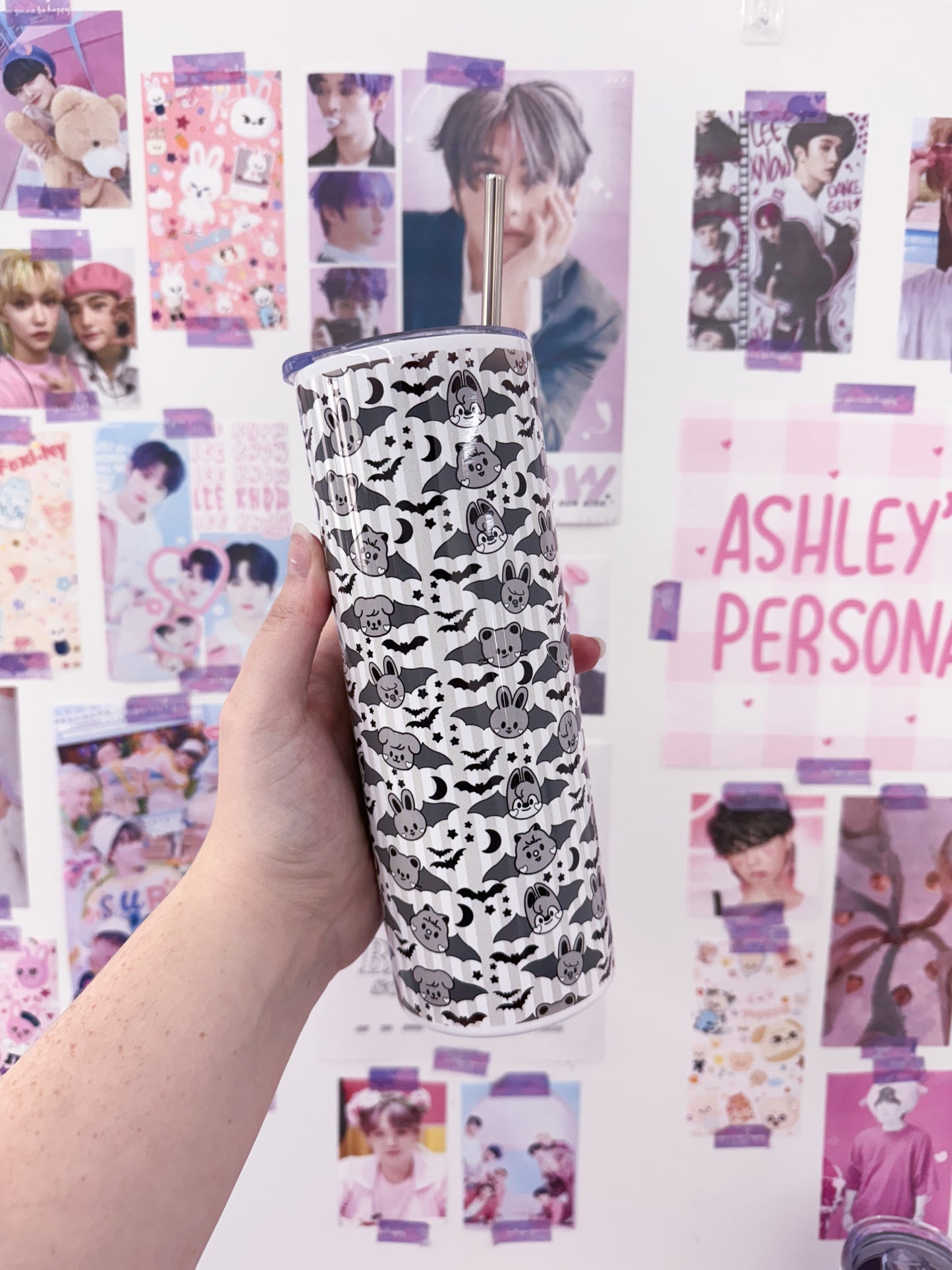 Stay Spooky Metal Tumbler With Straw
