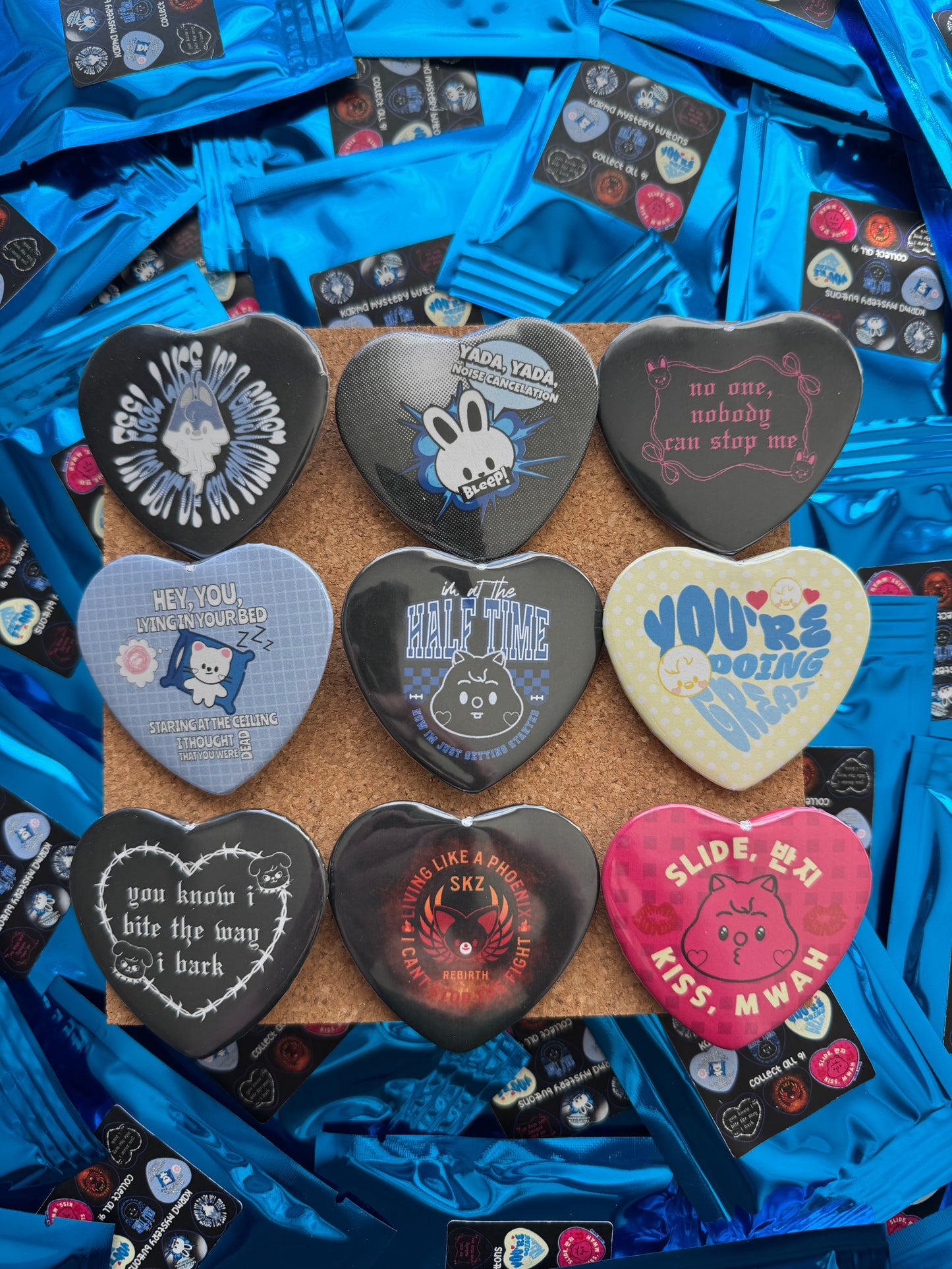 Karma Mystery Pinback Buttons