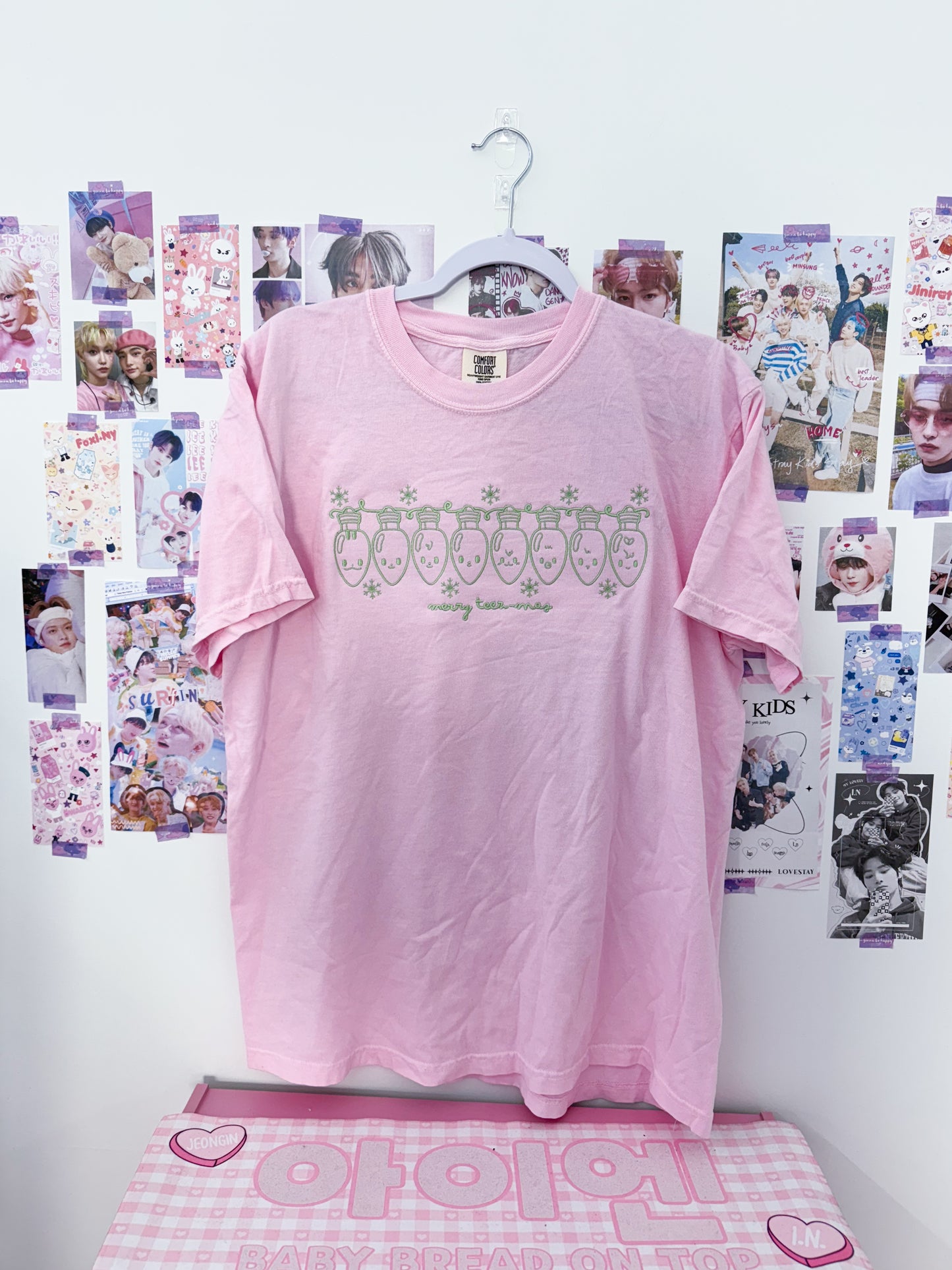 Teez-mas Lights Embroidered Crewneck Sweatshirt and Tshirt