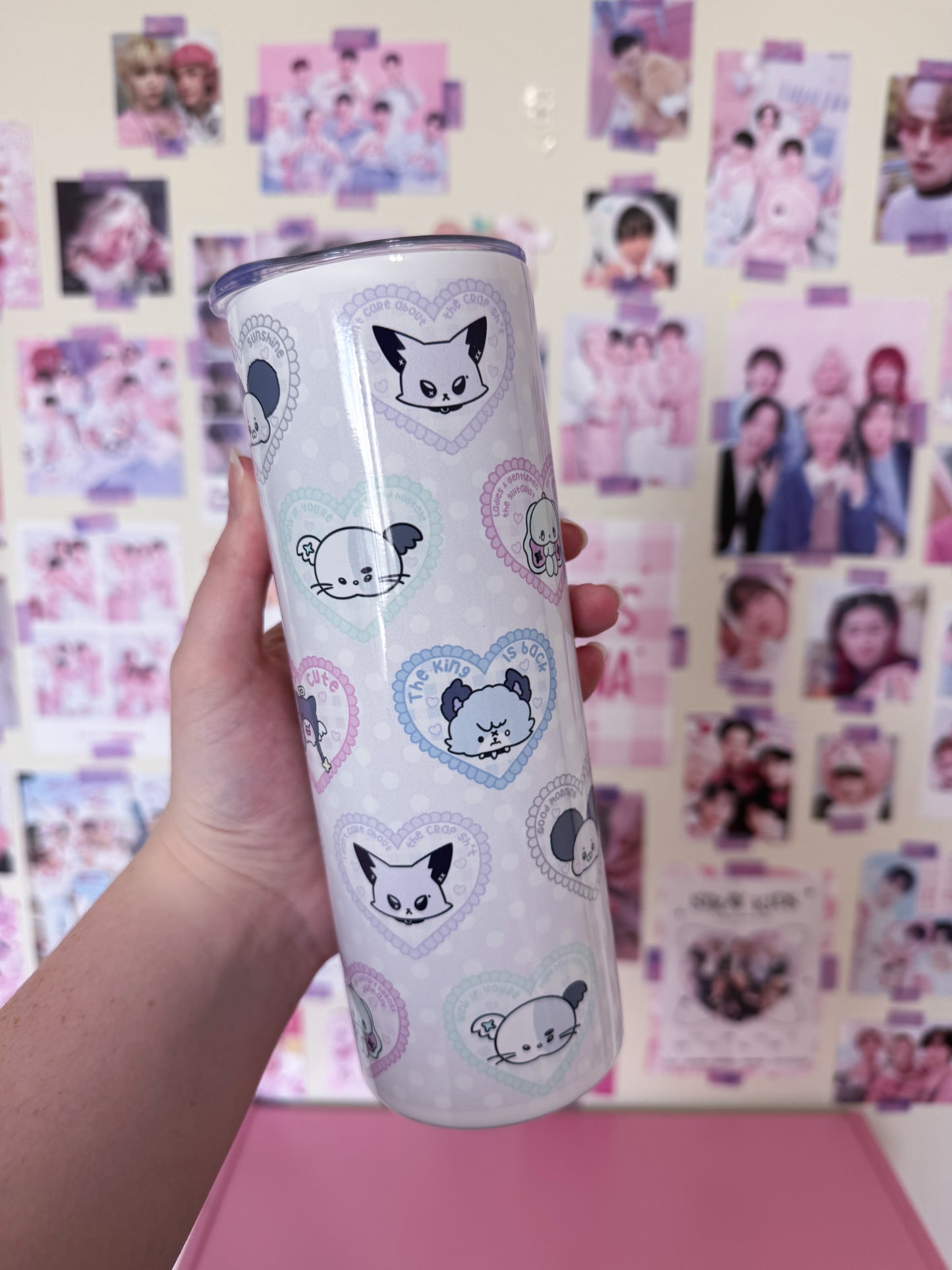 XH Memes/Quotes Metal Tumbler With Straw