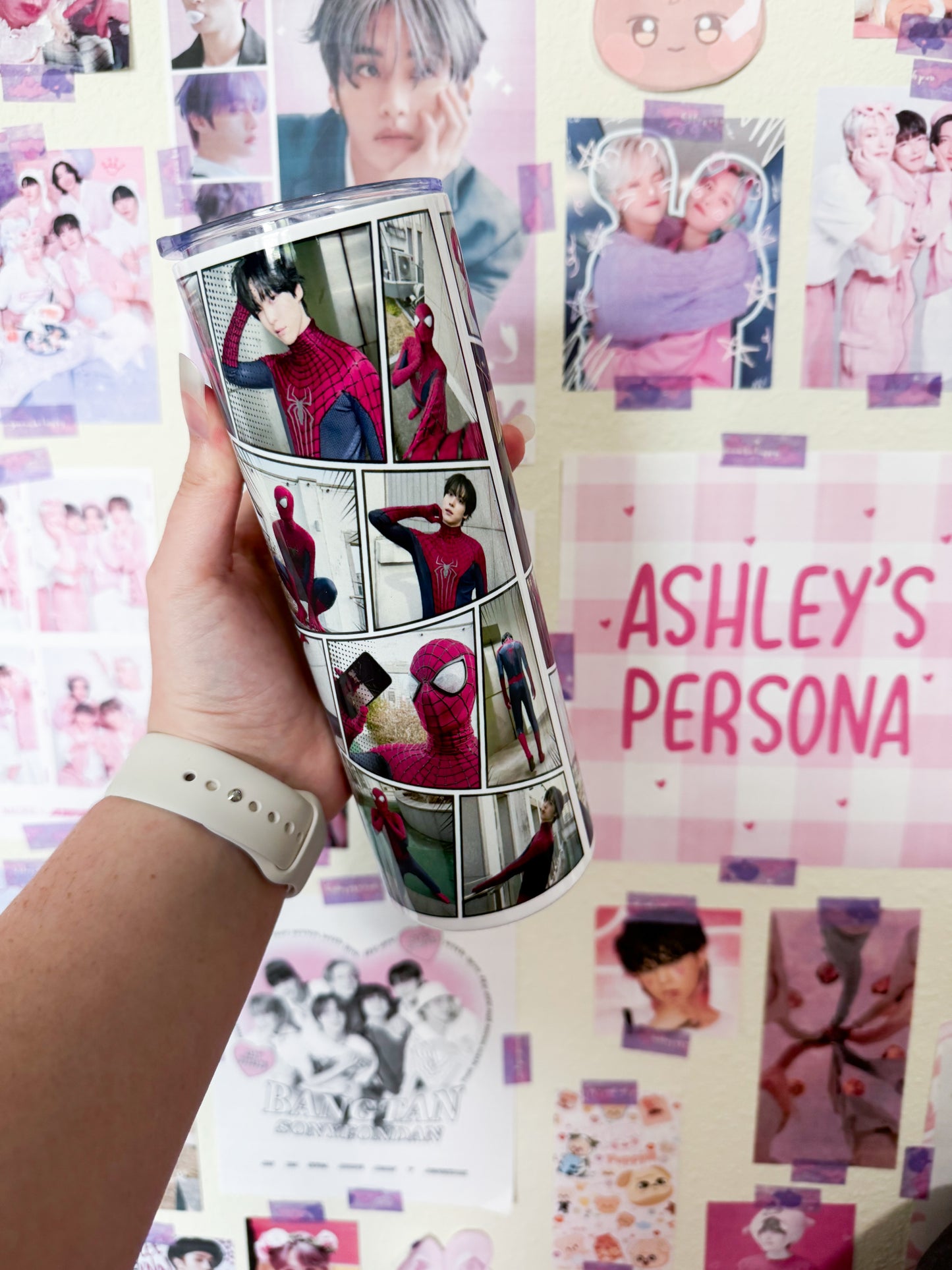 Spidey Yunho Metal Tumbler With Straw