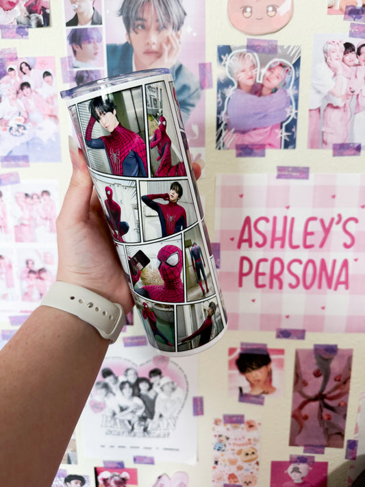 Spidey Yunho Metal Tumbler With Straw