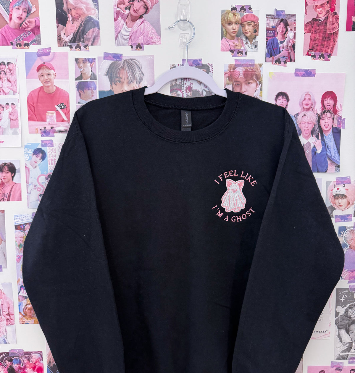 I feel like I'm a Ghost Embroidered Crewneck Sweatshirt or Tshirt