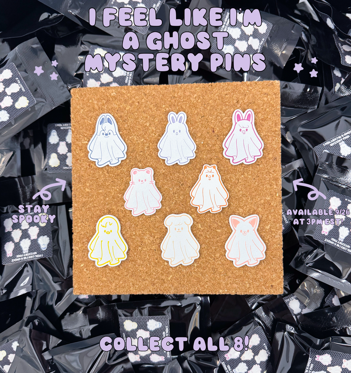 I Feel like I'm a Ghost Mystery Pins
