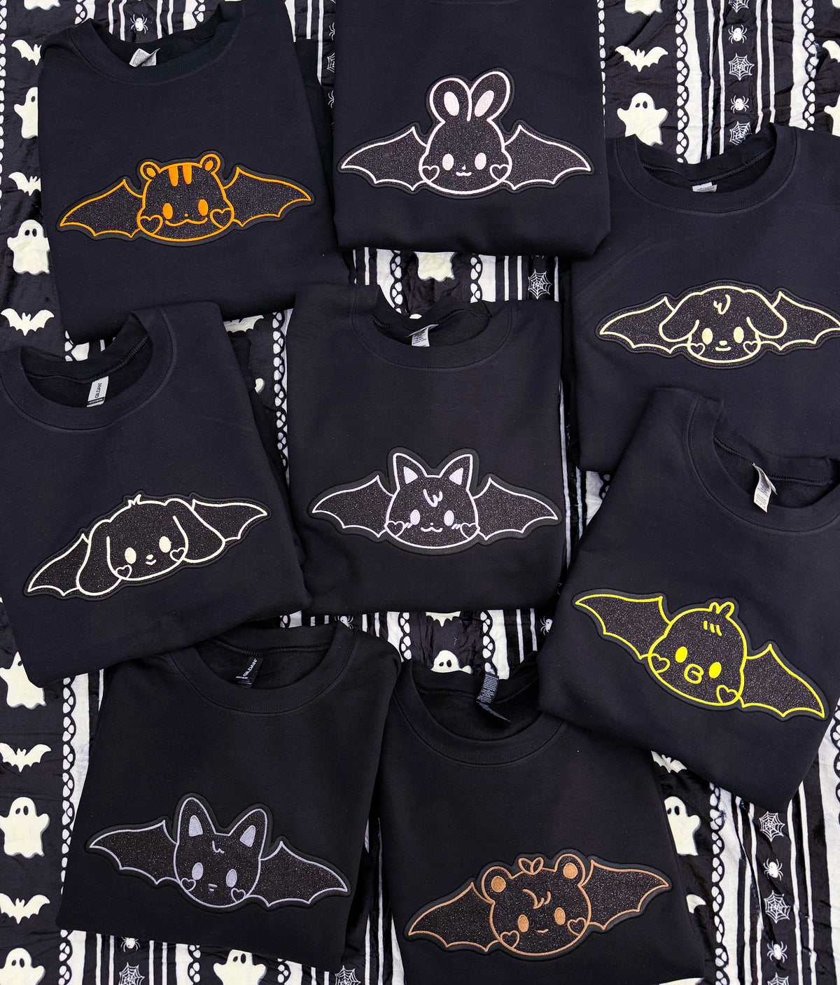 Bat-Teez Embroidered Crewneck Sweatshirt