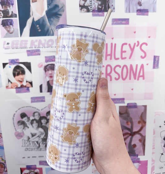 Ginger-XH Metal Tumbler With Straw