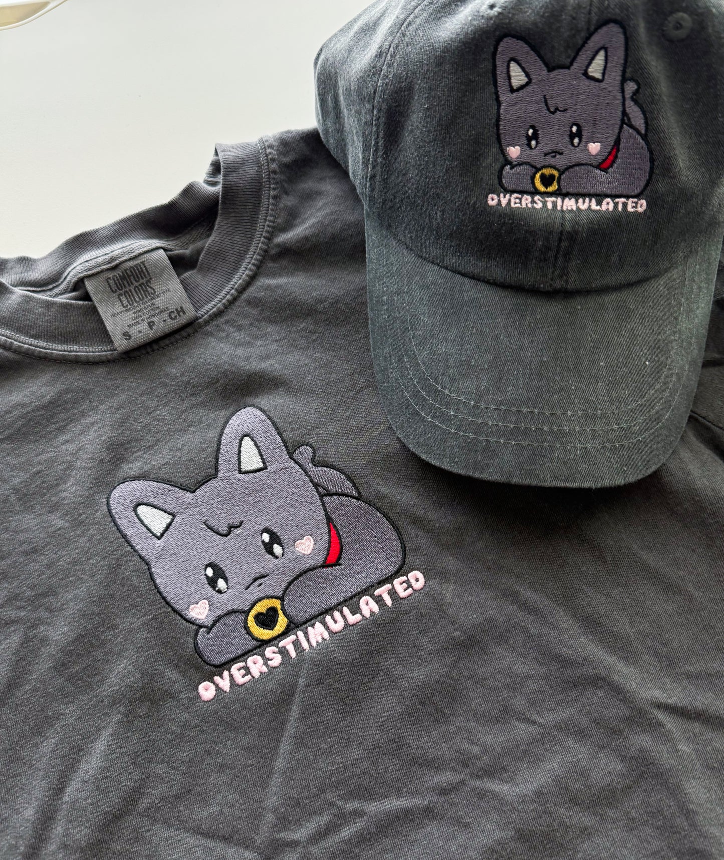 Overstimulated Wooyoung embroidered tshirt