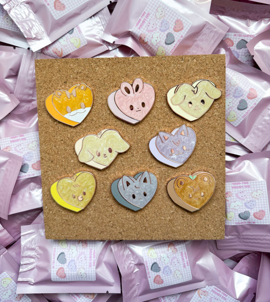 ValenTeez Heart Mystery Pins