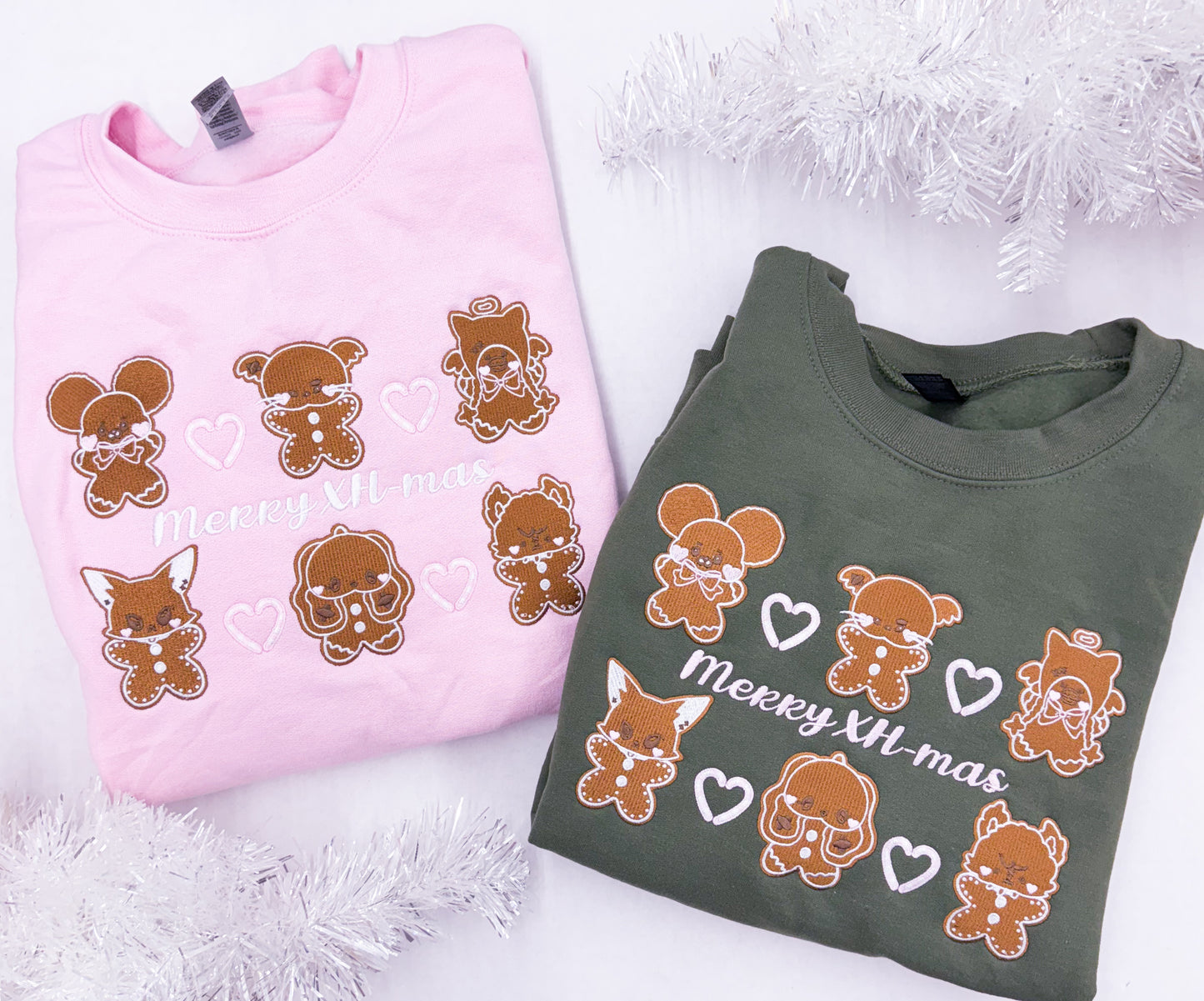 Ginger-XH Embroidered Crewneck Sweatshirt