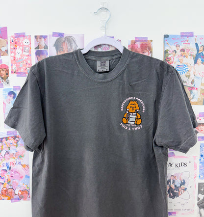 This/That Embroidered Crewneck Sweatshirt and Tshirt