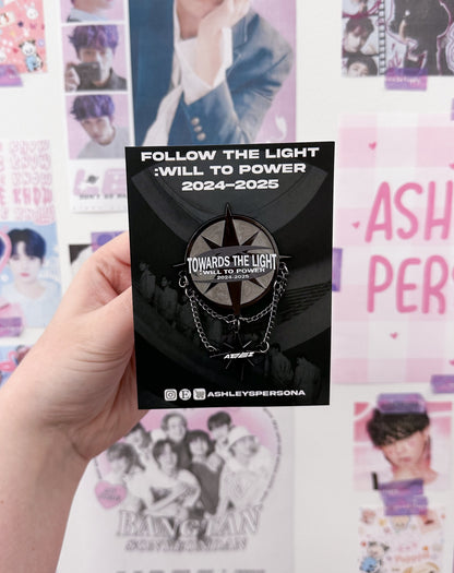 Towards the Light Tour Enamel Pin