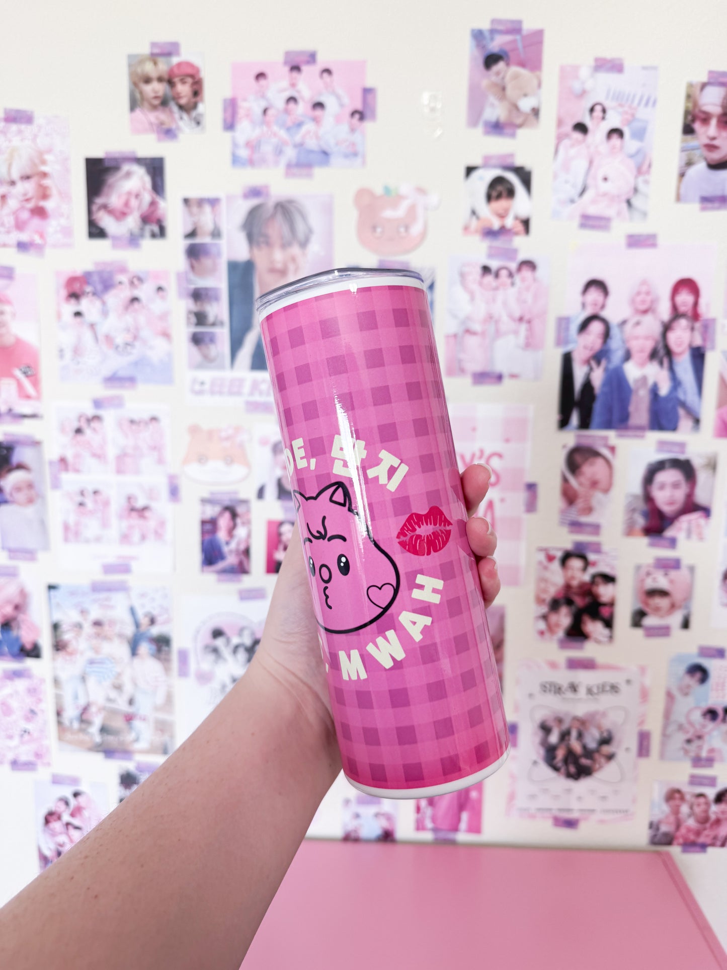 Han Mwah Metal Tumbler With Straw